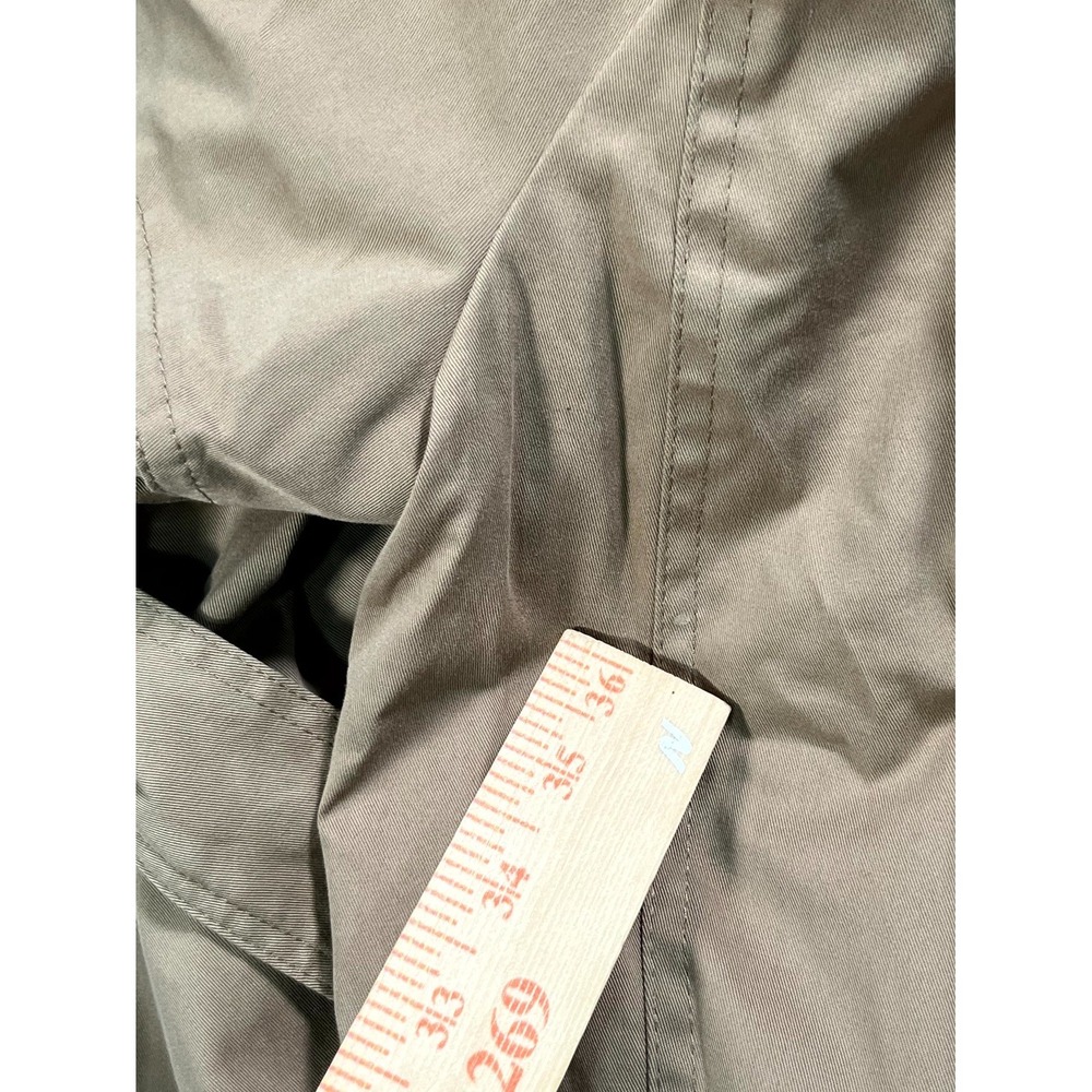 Topshop Maternity Trench Coat Womens 6 Tan Cotton Belted Casual Button Front - Picture 10 of 11